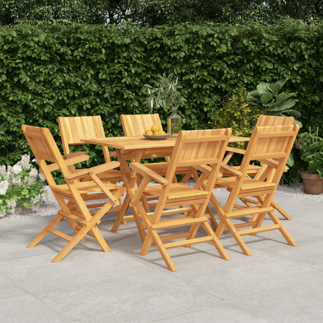 5 Piece Garden Dining Set Solid Wood Teak