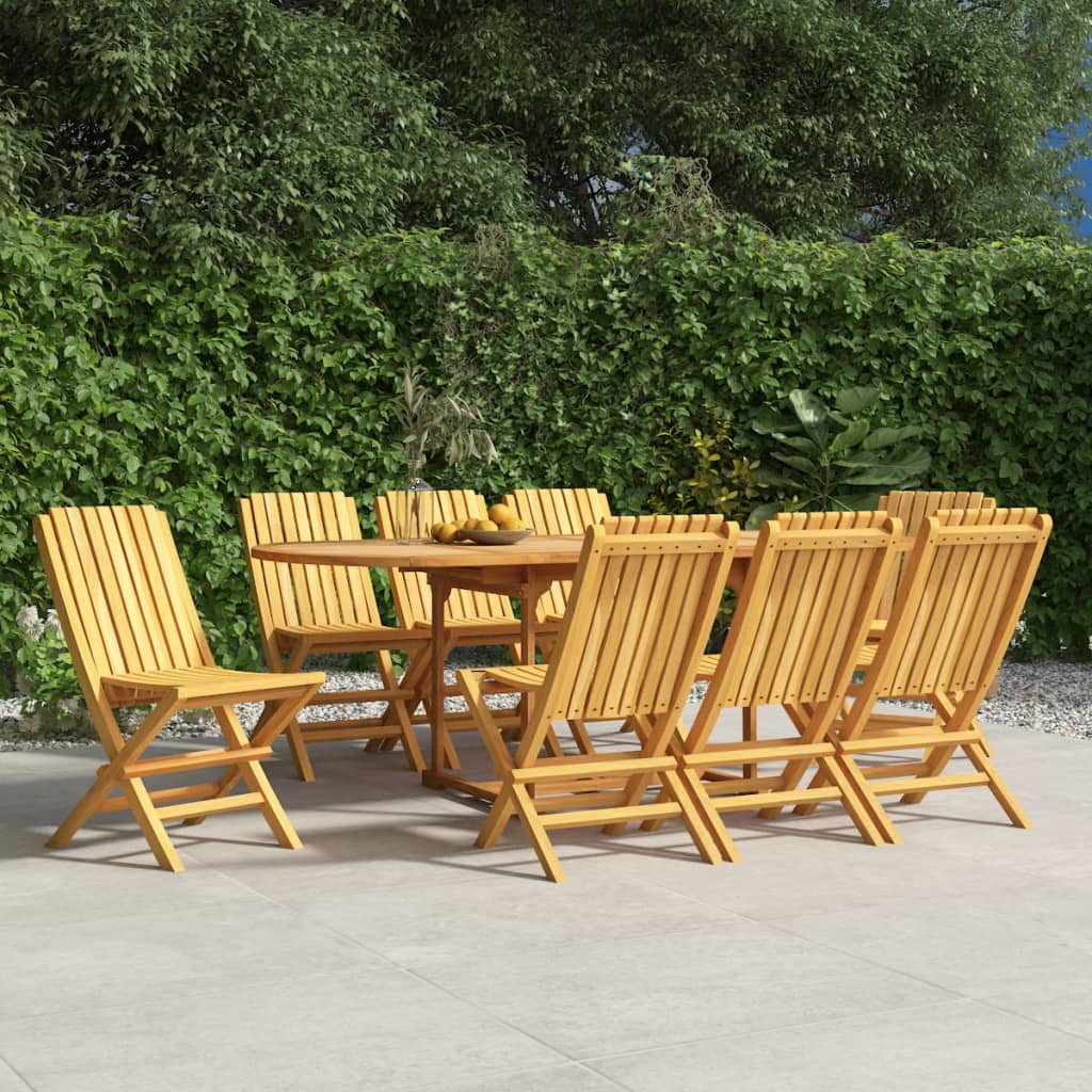 Folding Garden Chairs 4 Pcs 61X67X90 Cm Solid Wood Teak