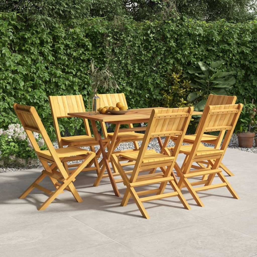 Folding Garden Chairs 4 Pcs 55X61X90 Cm Solid Wood Teak