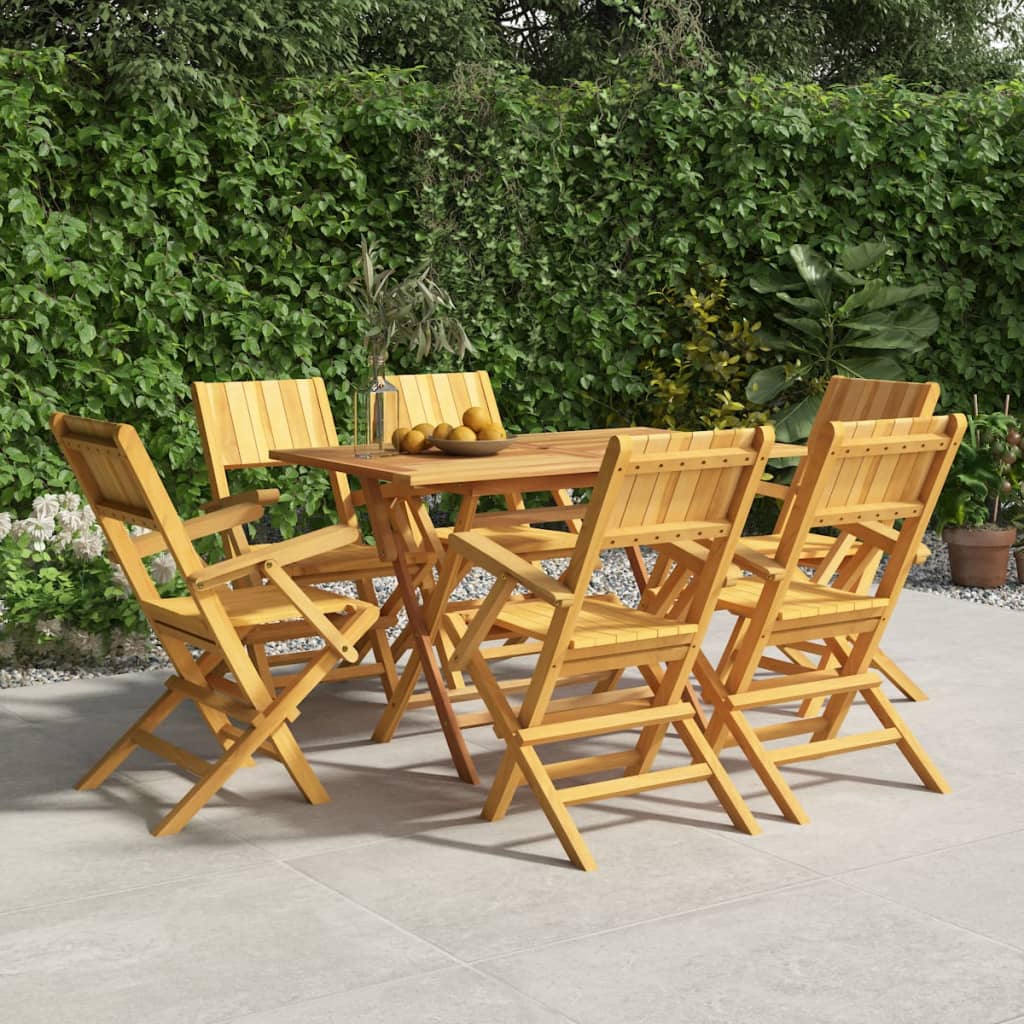 Folding Garden Chairs 4 Pcs 55X61X90 Cm Solid Wood Teak