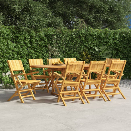 Folding Garden Chairs 4 Pcs 55X61X90 Cm Solid Wood Teak