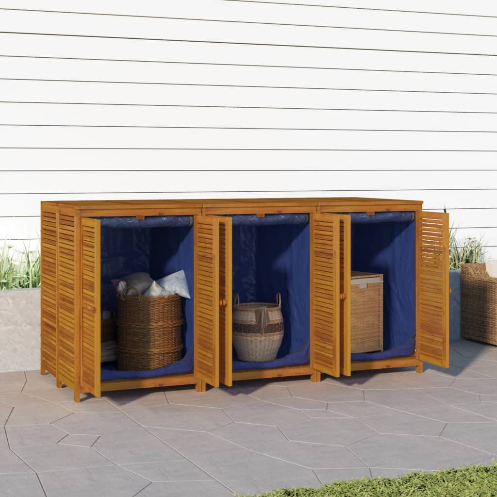 Garden Storage Box Solid Wood Acacia