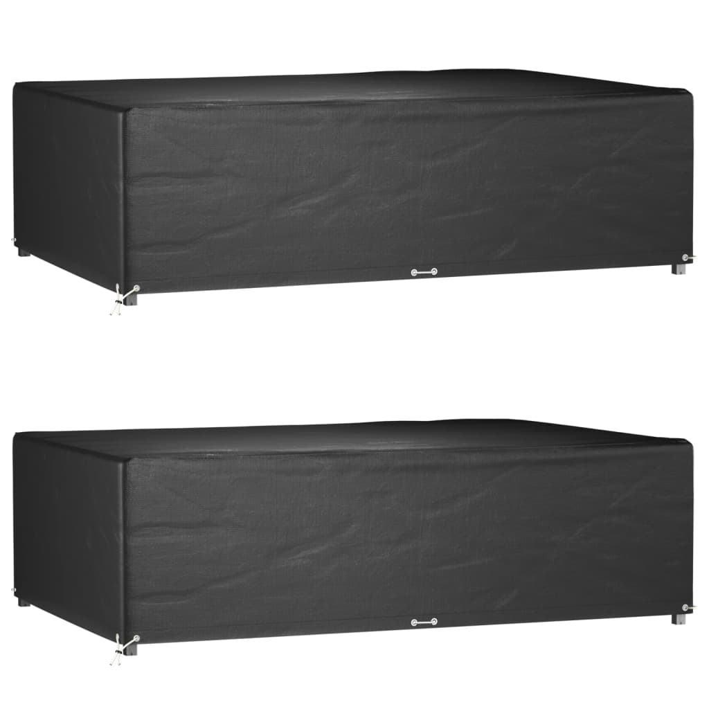 Garden Furniture Covers 2Pcs 4 Person Poly Rattan 113X113Cm