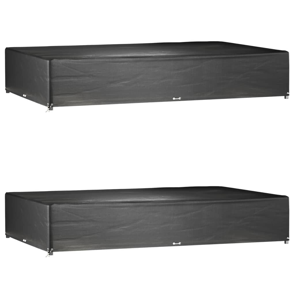 Garden Furniture Covers 2Pcs 4 Person Poly Rattan 113X113Cm