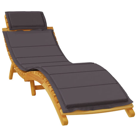 Sun Loungers 2 Pcs With Cushions Solid Wood Acacia
