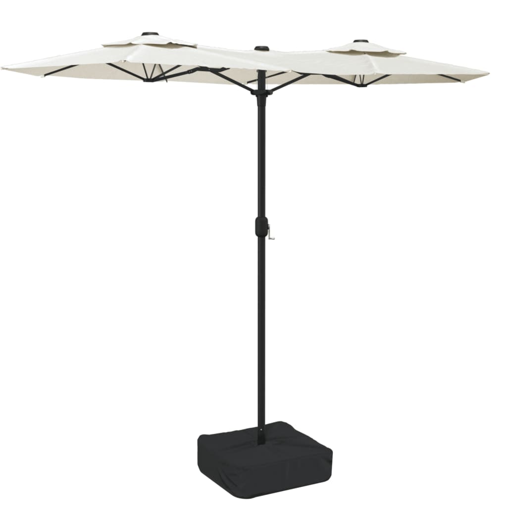 Double-Head Garden Parasol Sand 316X240 Cm