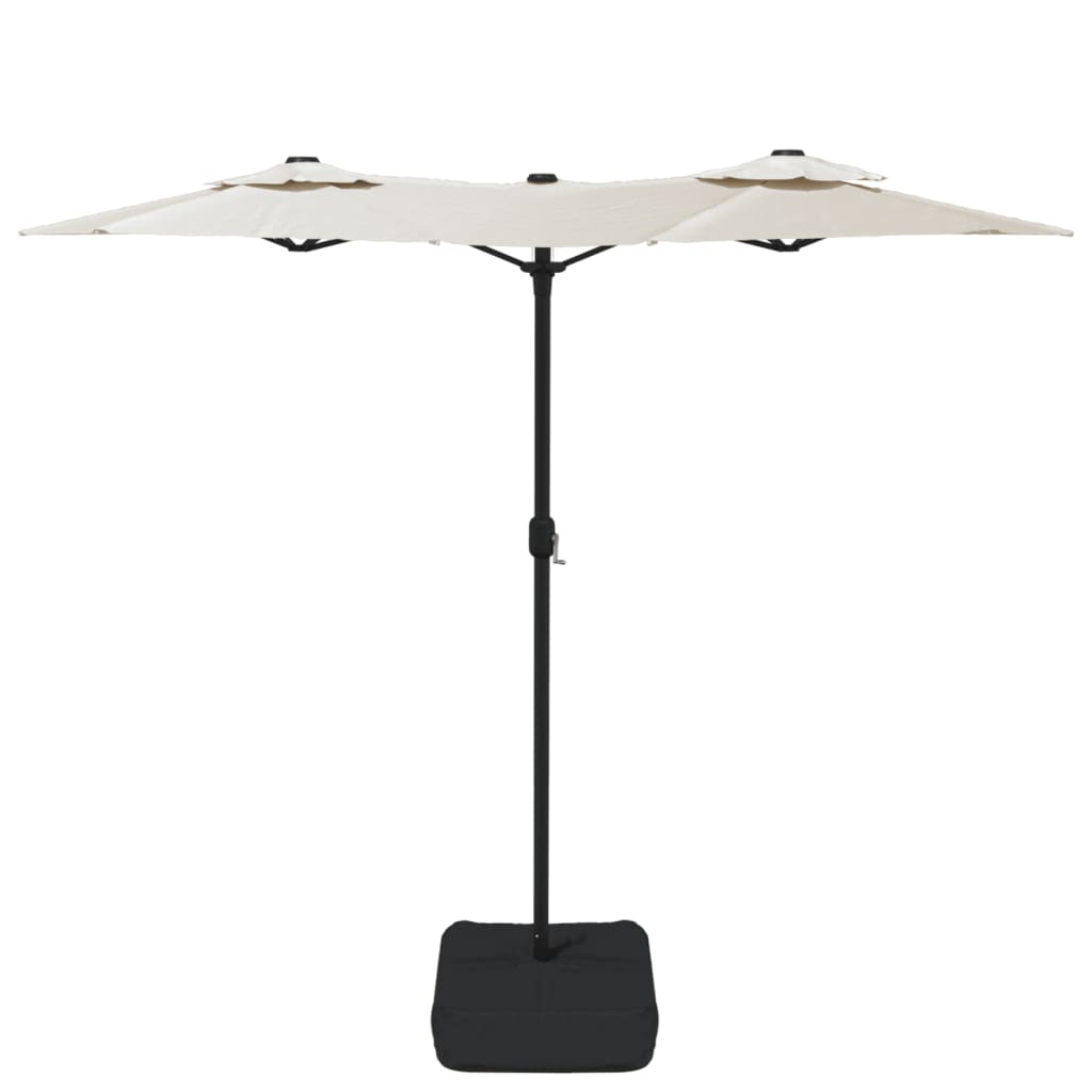 Double-Head Garden Parasol Sand 316X240 Cm