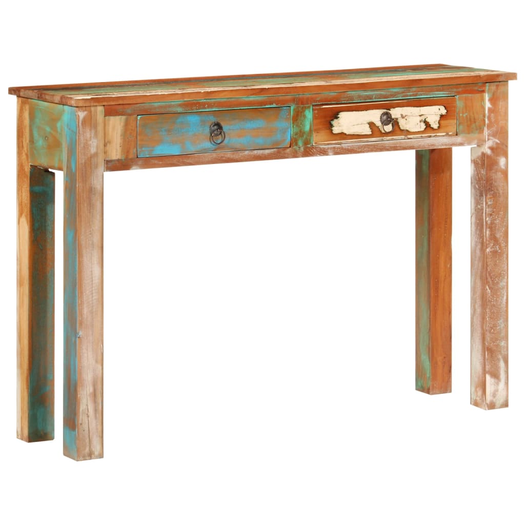 Console Table 110X30X75 Cm Solid Wood Reclaimed