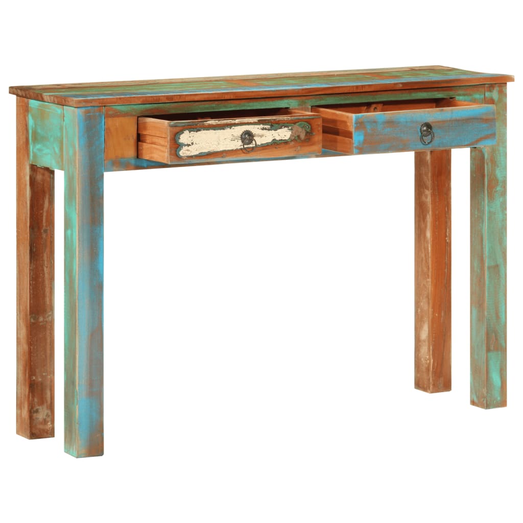 Console Table 110X30X75 Cm Solid Wood Reclaimed