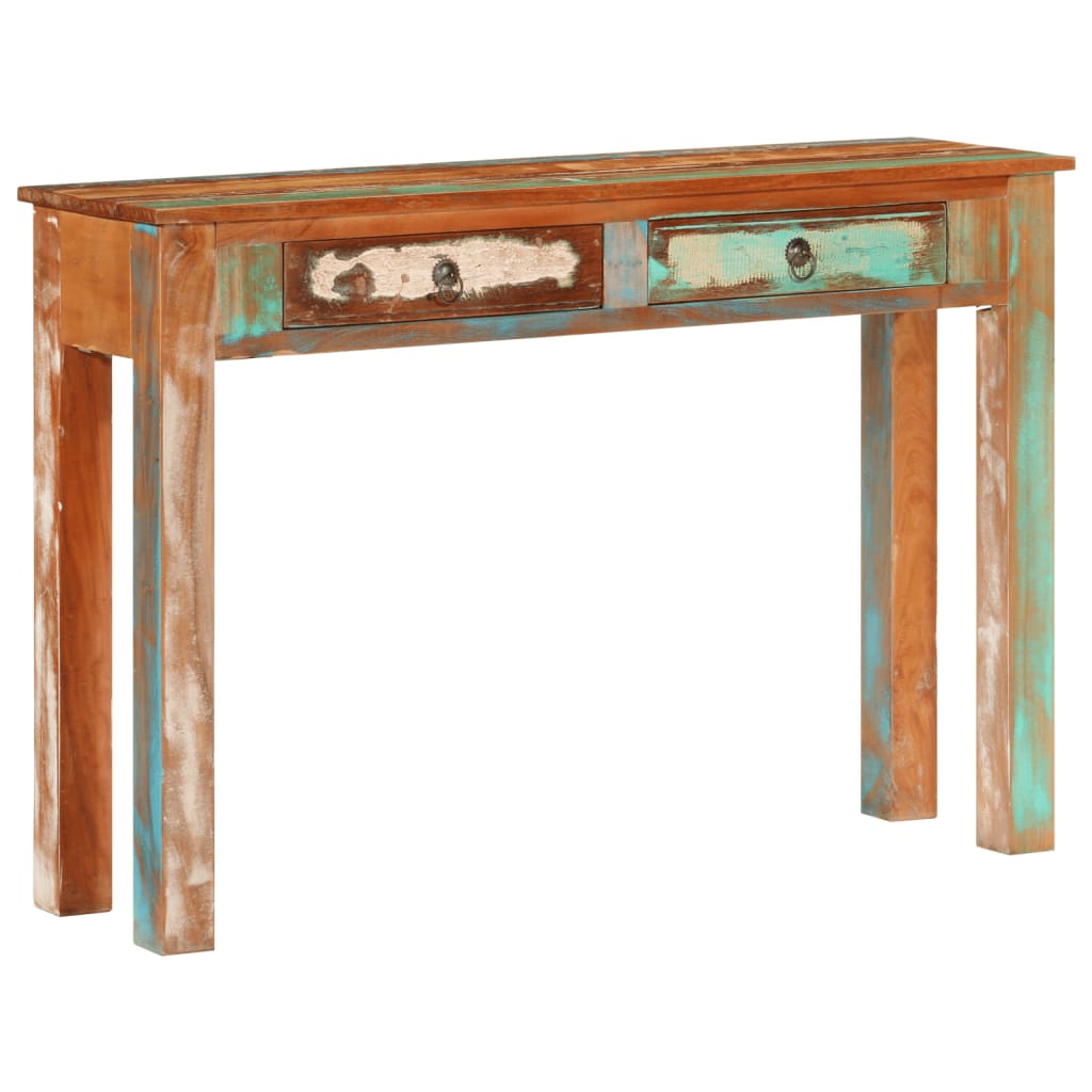 Console Table 110X30X75 Cm Solid Wood Reclaimed
