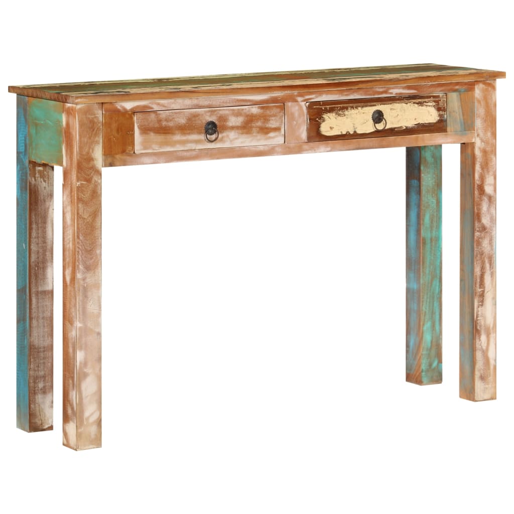 Console Table 110X30X75 Cm Solid Wood Reclaimed