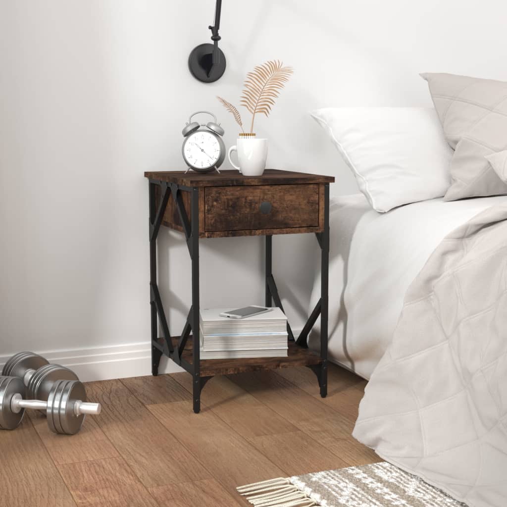 Bedside Cabinet 40X42X60 Cm Engineered Wood