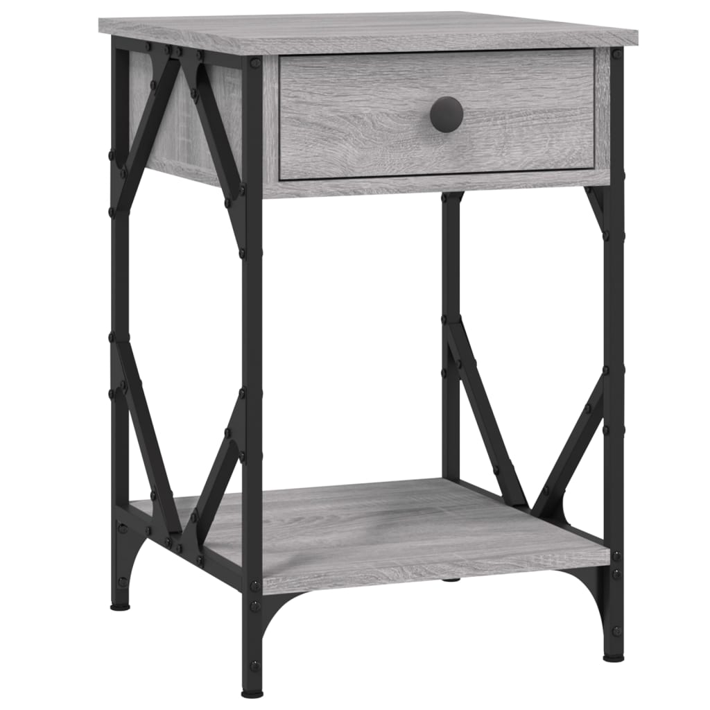 Bedside Cabinet 40X42X60 Cm Engineered Wood