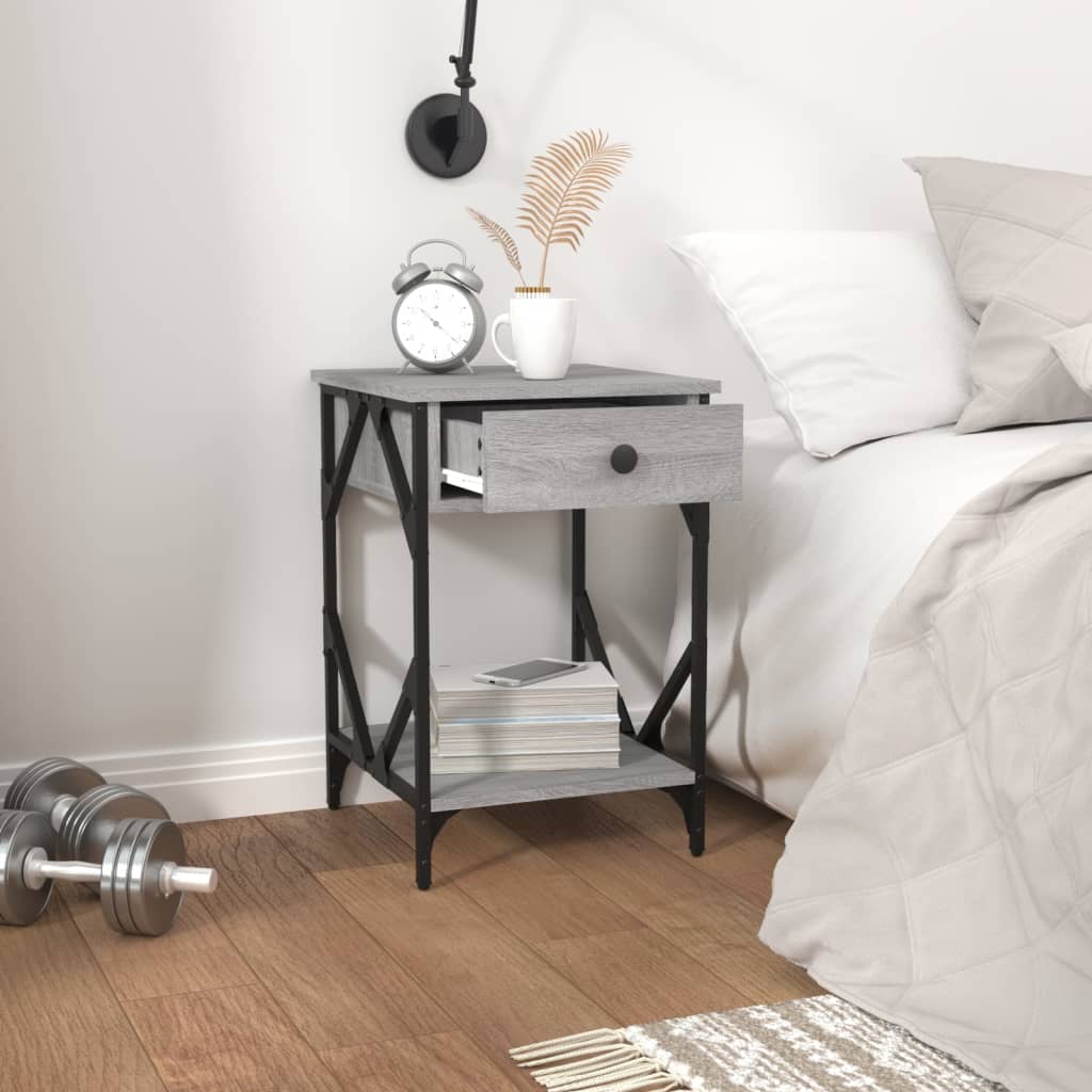 Bedside Cabinet 40X42X60 Cm Engineered Wood