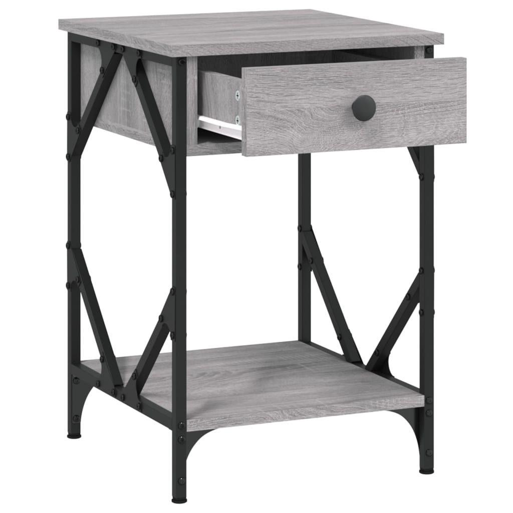 Bedside Cabinet 40X42X60 Cm Engineered Wood