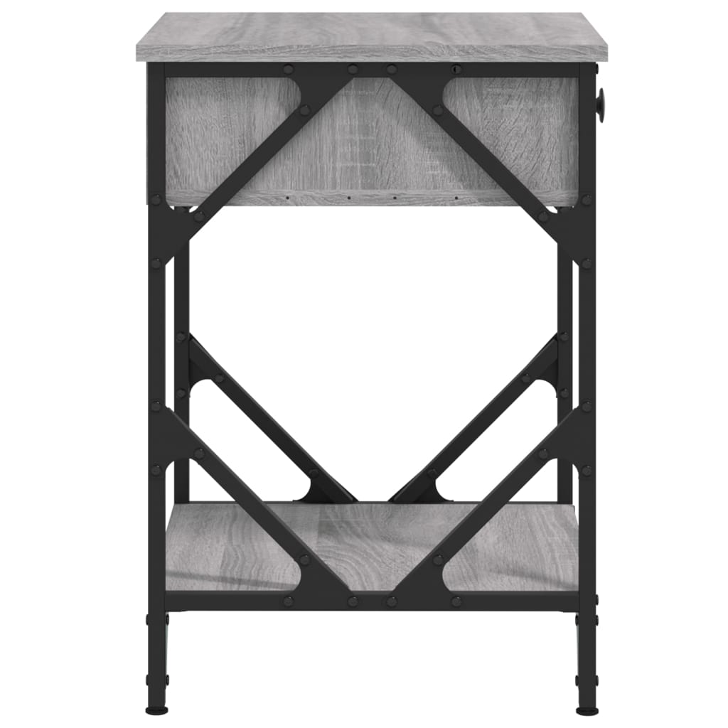 Bedside Cabinet 40X42X60 Cm Engineered Wood