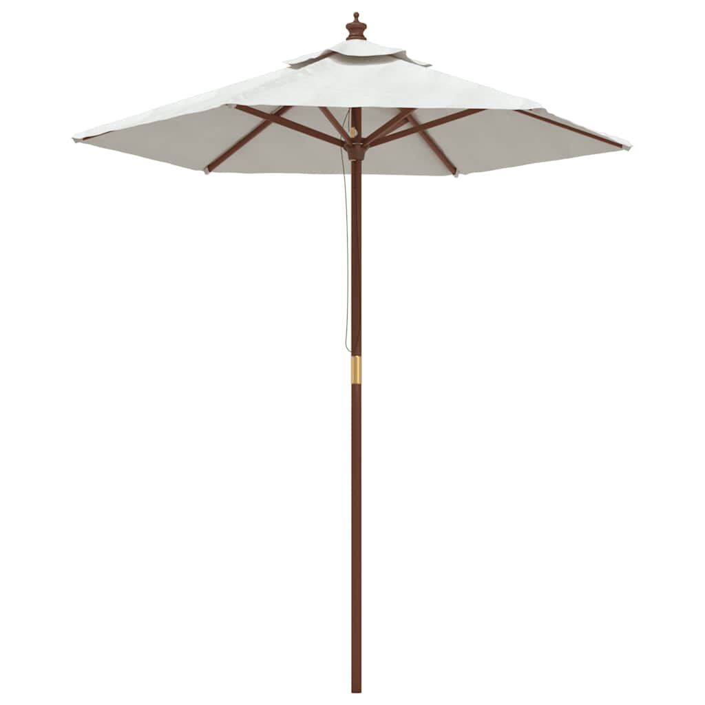 Garden Parasol With Wooden Pole 196X231 Cm