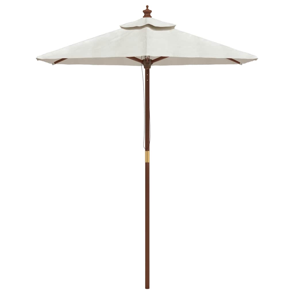 Garden Parasol With Wooden Pole 196X231 Cm