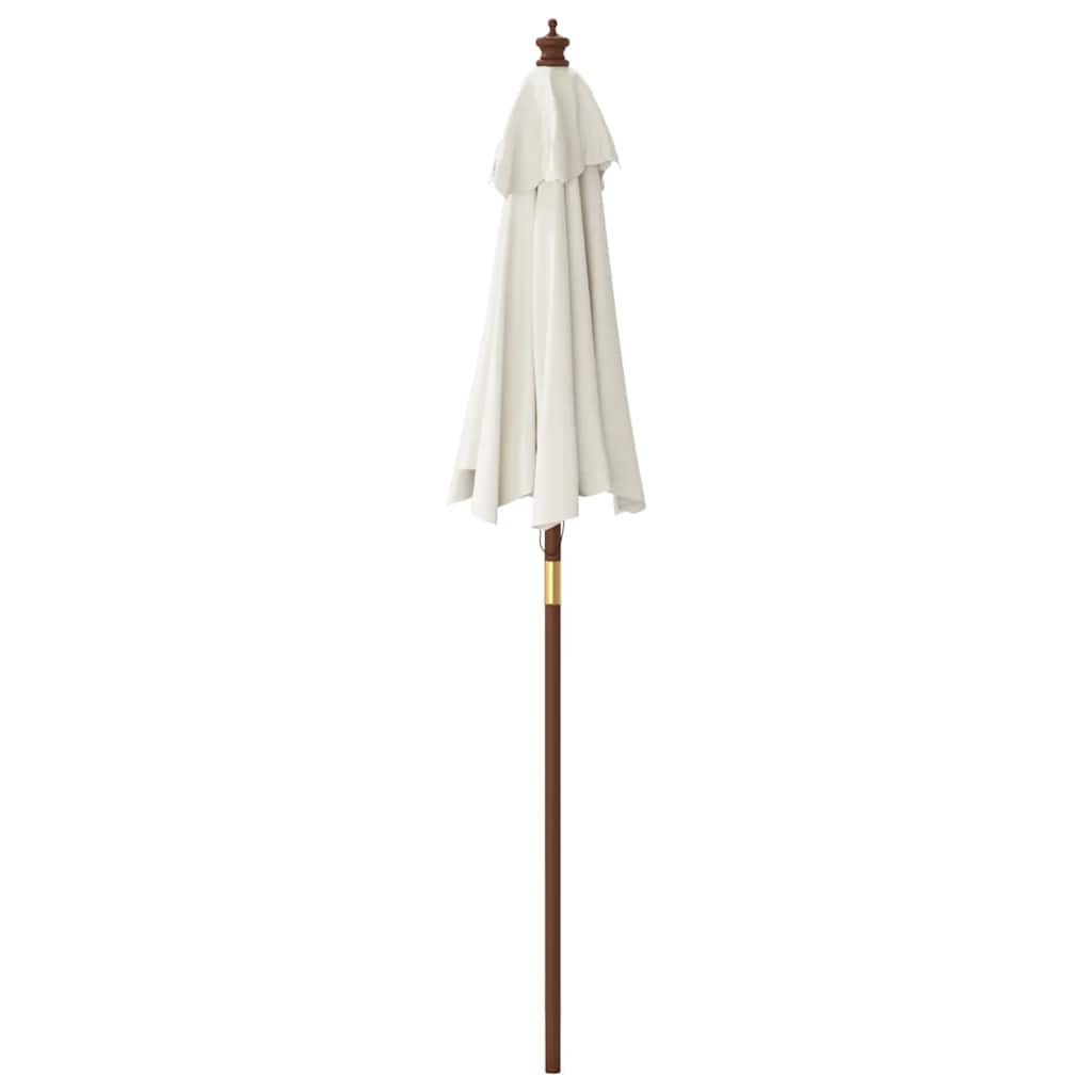 Garden Parasol With Wooden Pole 196X231 Cm
