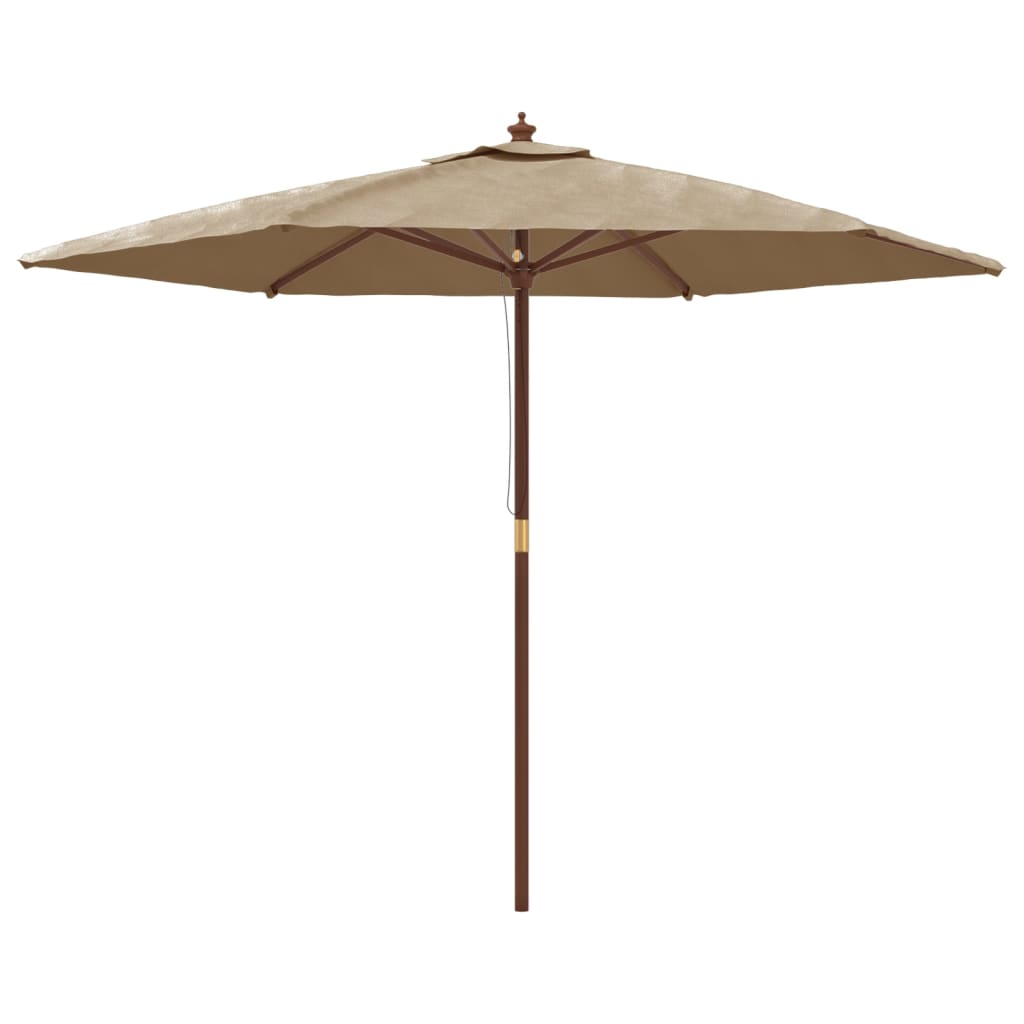 Garden Parasol With Wooden Pole 299X240 Cm