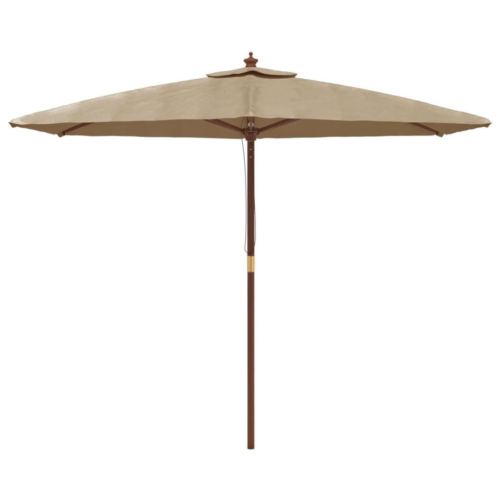 Garden Parasol With Wooden Pole 299X240 Cm
