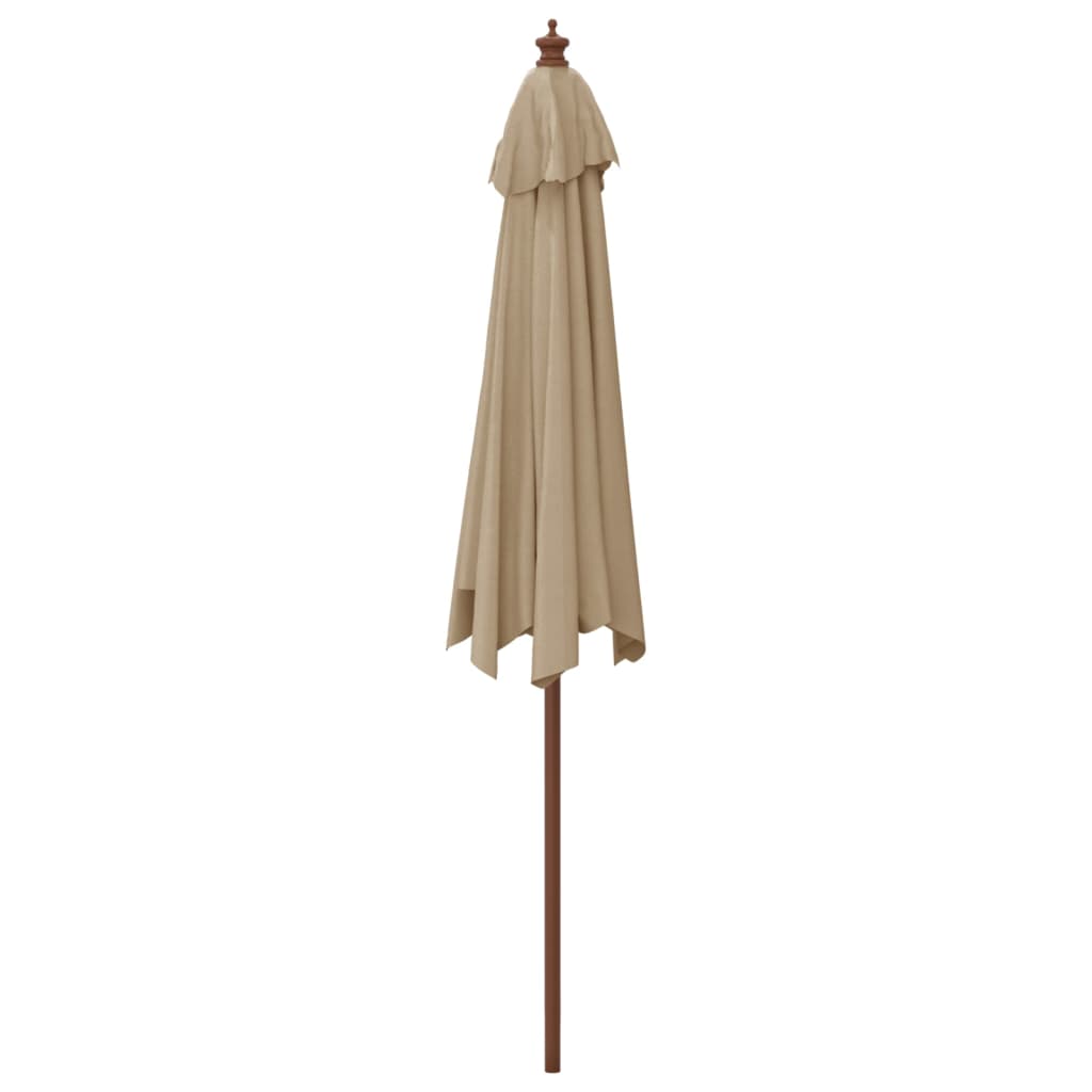 Garden Parasol With Wooden Pole 299X240 Cm