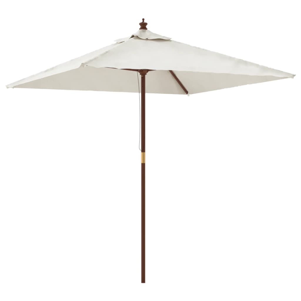 Garden Parasol With Wooden Pole 198X198X231 Cm