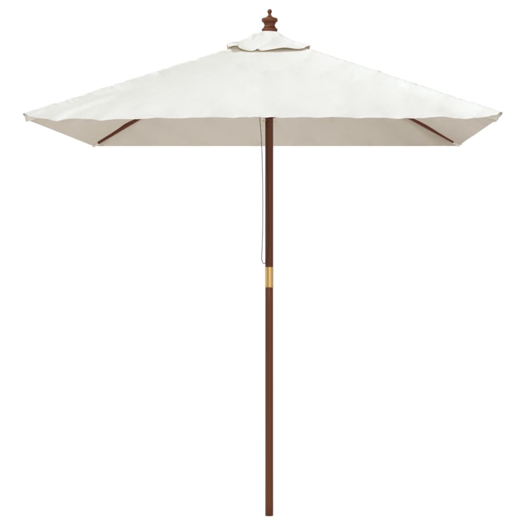 Garden Parasol With Wooden Pole 198X198X231 Cm