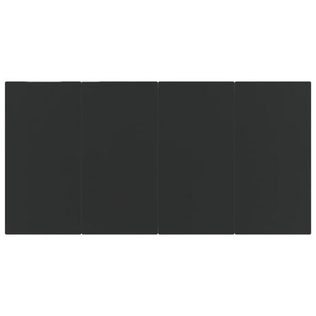 5 Piece Garden Dining Set Black And Brown Poly Rattan