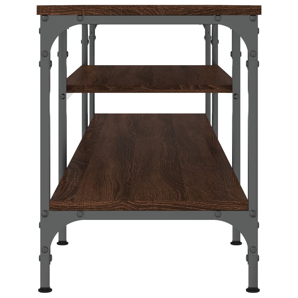 Tv Cabinet 161X35X45 Cm Engineered Wood&Iron