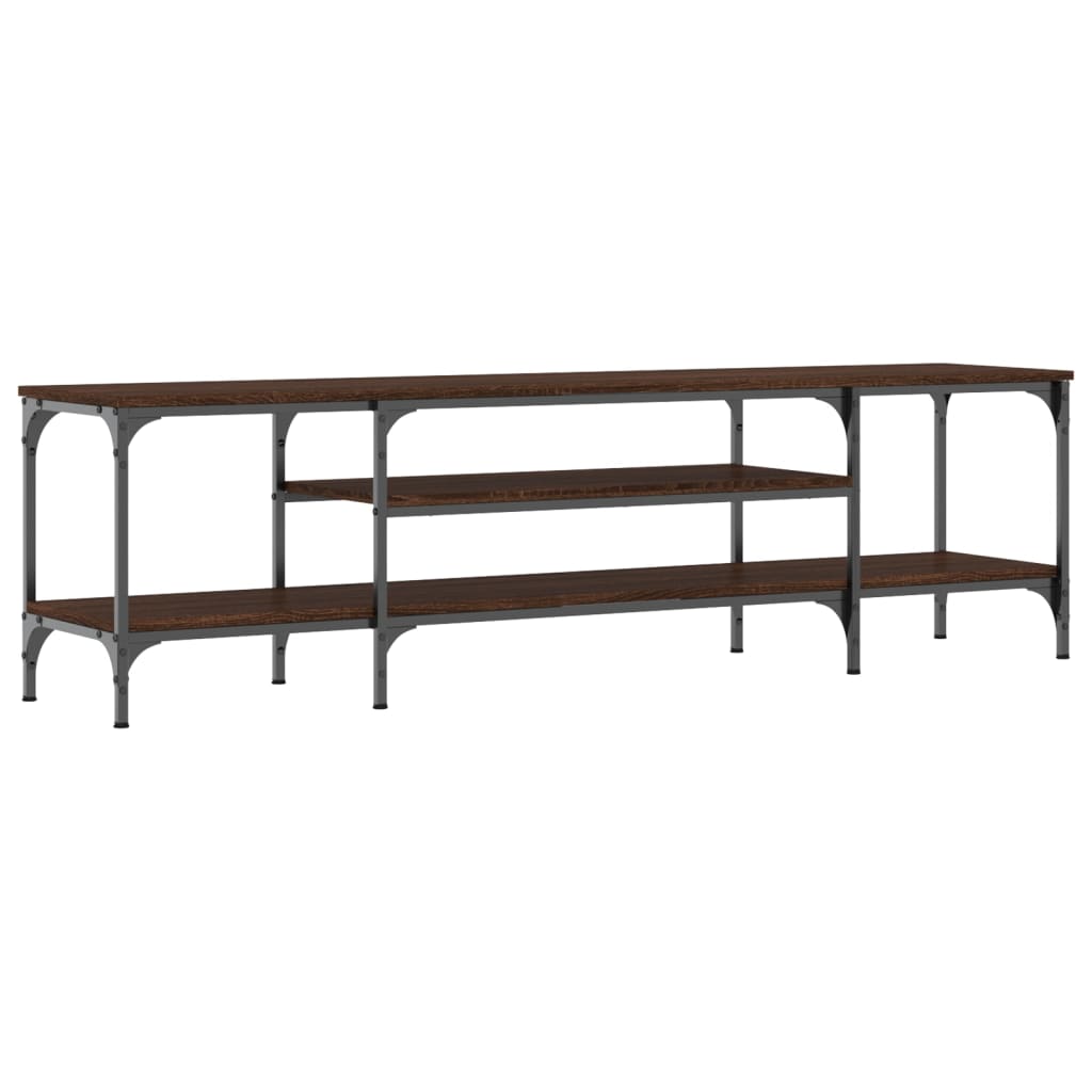 Tv Cabinet 161X35X45 Cm Engineered Wood&Iron