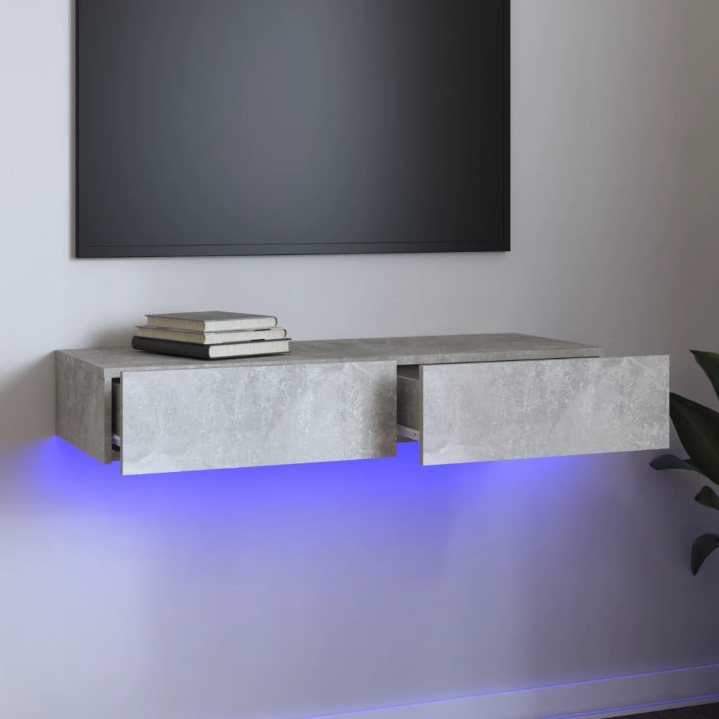 Tv Cabinet With Led Lights 120X35X15.5 Cm