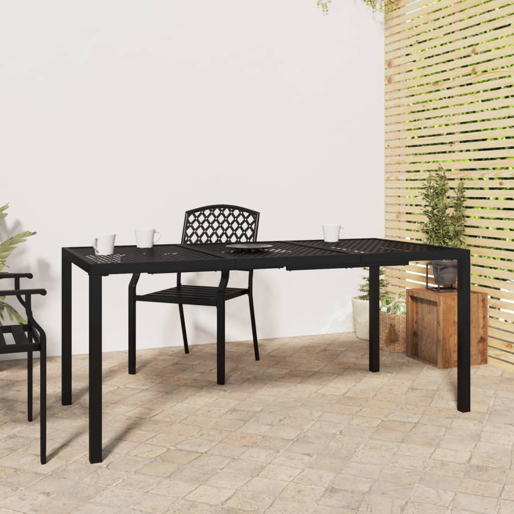 Garden Table Anthracite Steel