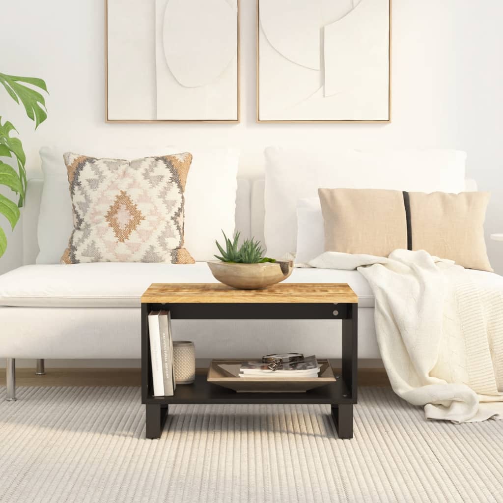 Coffee Table 60X50X40 Cm Solid Wood Acacia