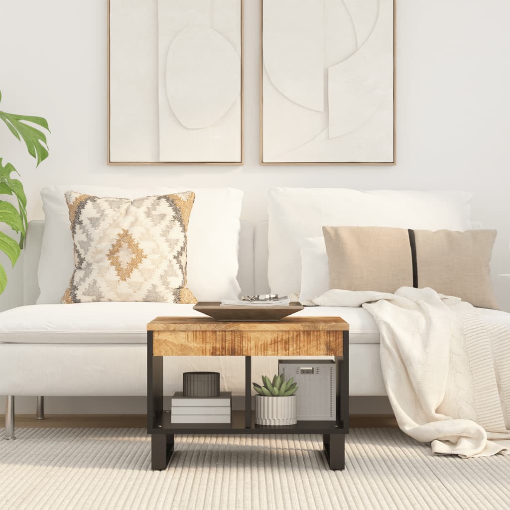 Coffee Table 55X50X40 Cm Solid Wood Mango