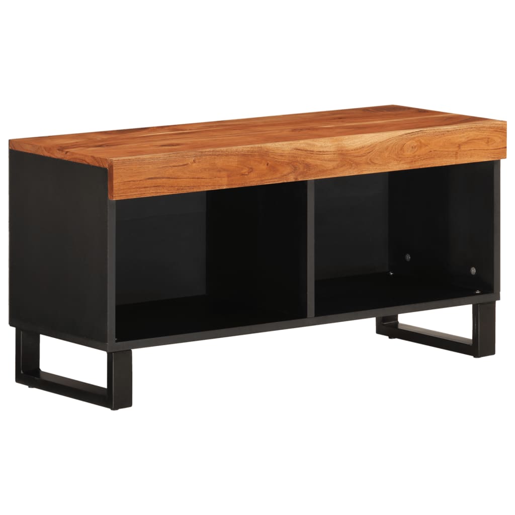Tv Cabinet 85X33X43.5 Cm Solid Wood Acacia