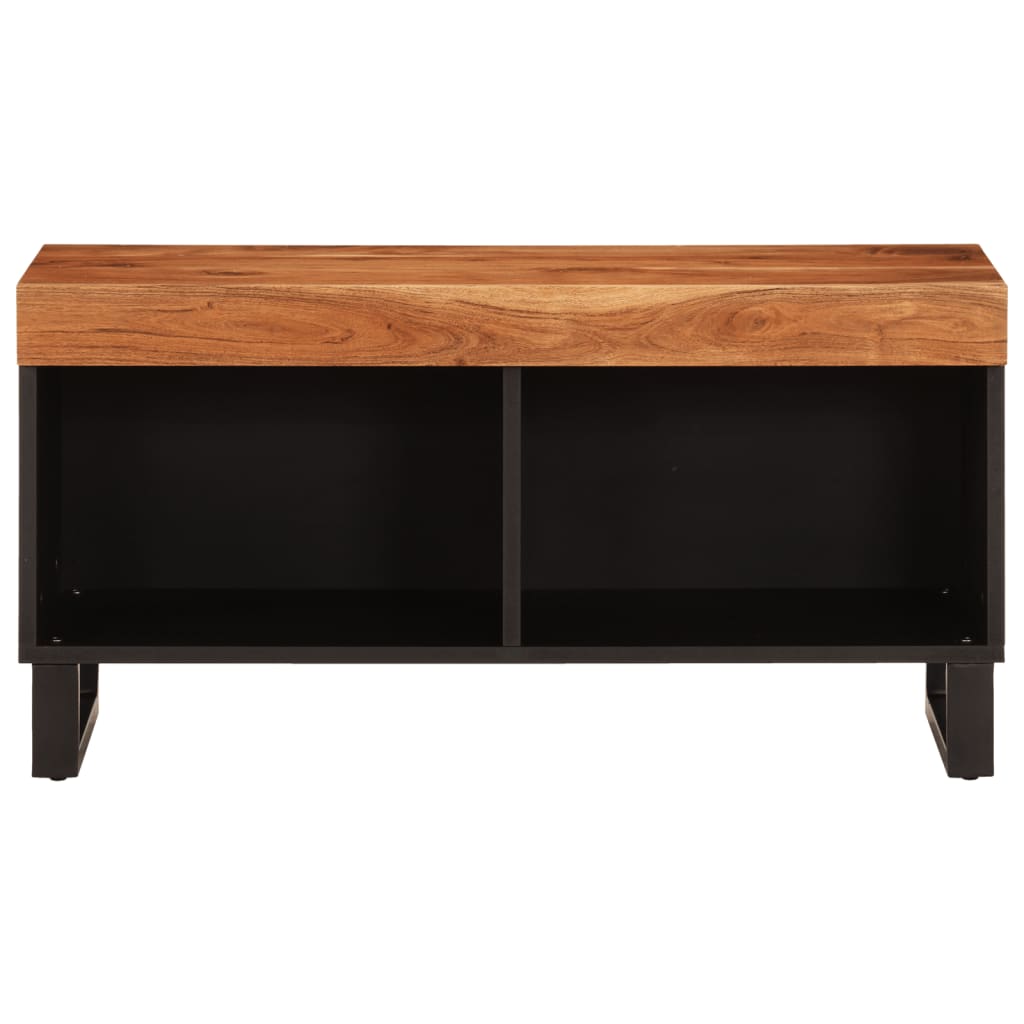 Tv Cabinet 85X33X43.5 Cm Solid Wood Acacia