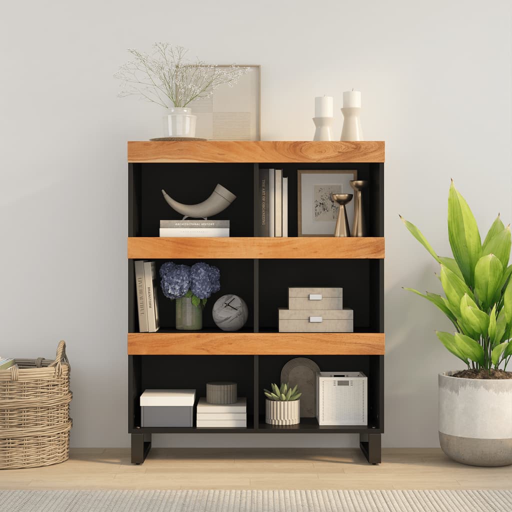 Side Cabinet 85X33X107 Cm Solid Wood Mango