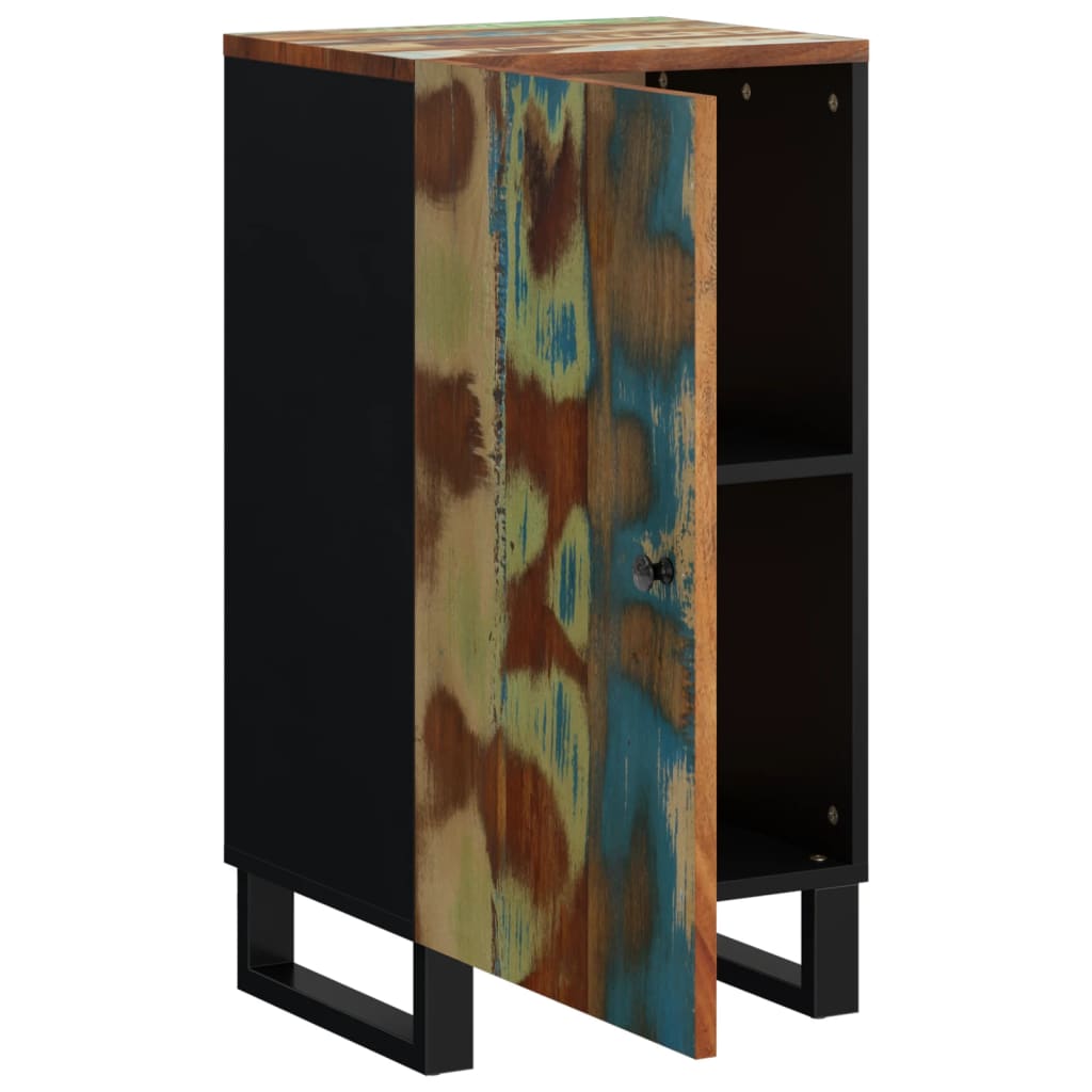 Sideboard With Door 40X31X75 Cm Solid Wood Reclaimed