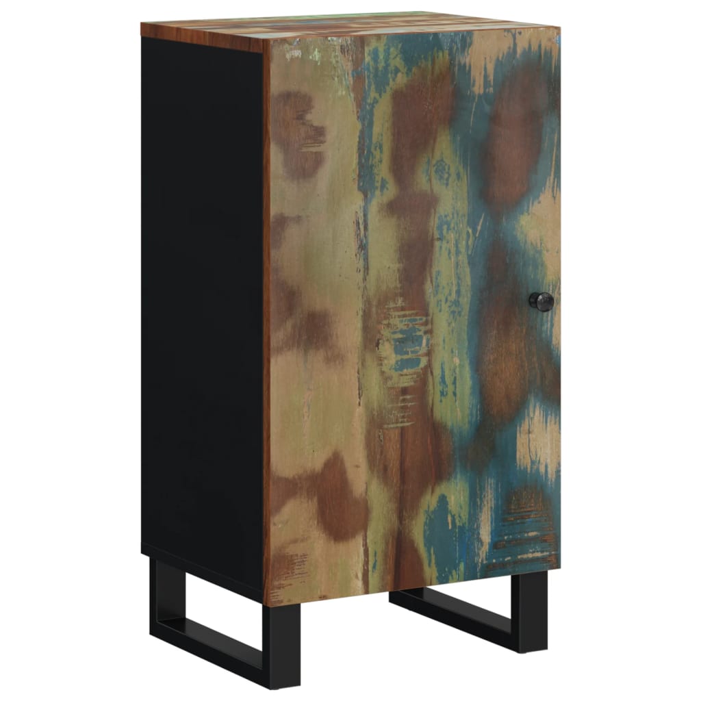 Sideboard With Door 40X31X75 Cm Solid Wood Reclaimed