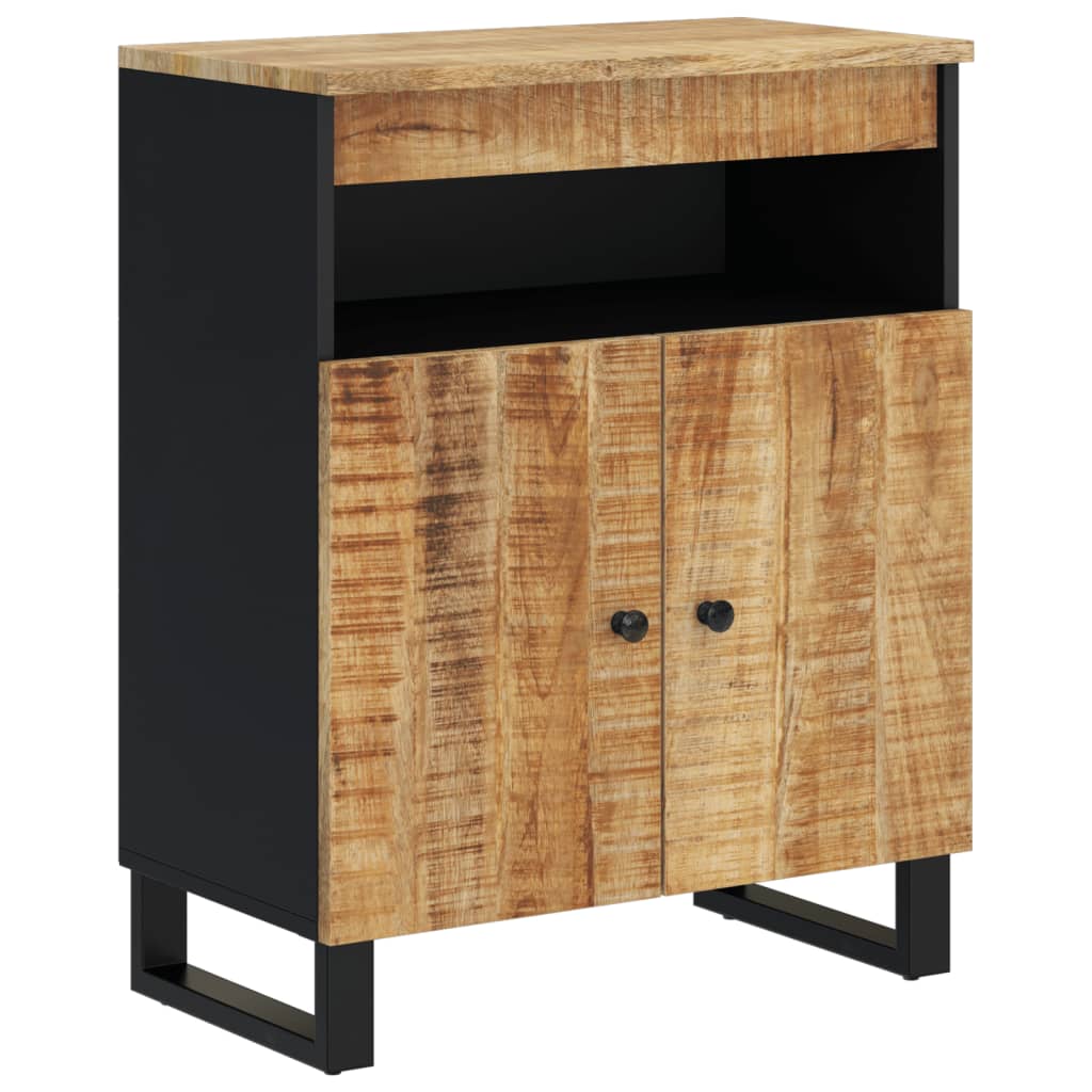 Sideboard With 2 Doors 60X33X75 Cm Solid Wood Mango
