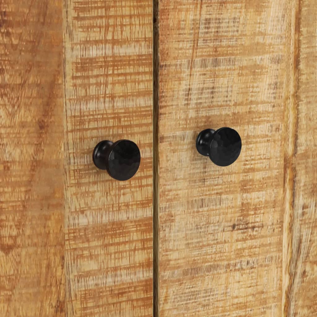 Sideboard With 2 Doors 60X33X75 Cm Solid Wood Mango