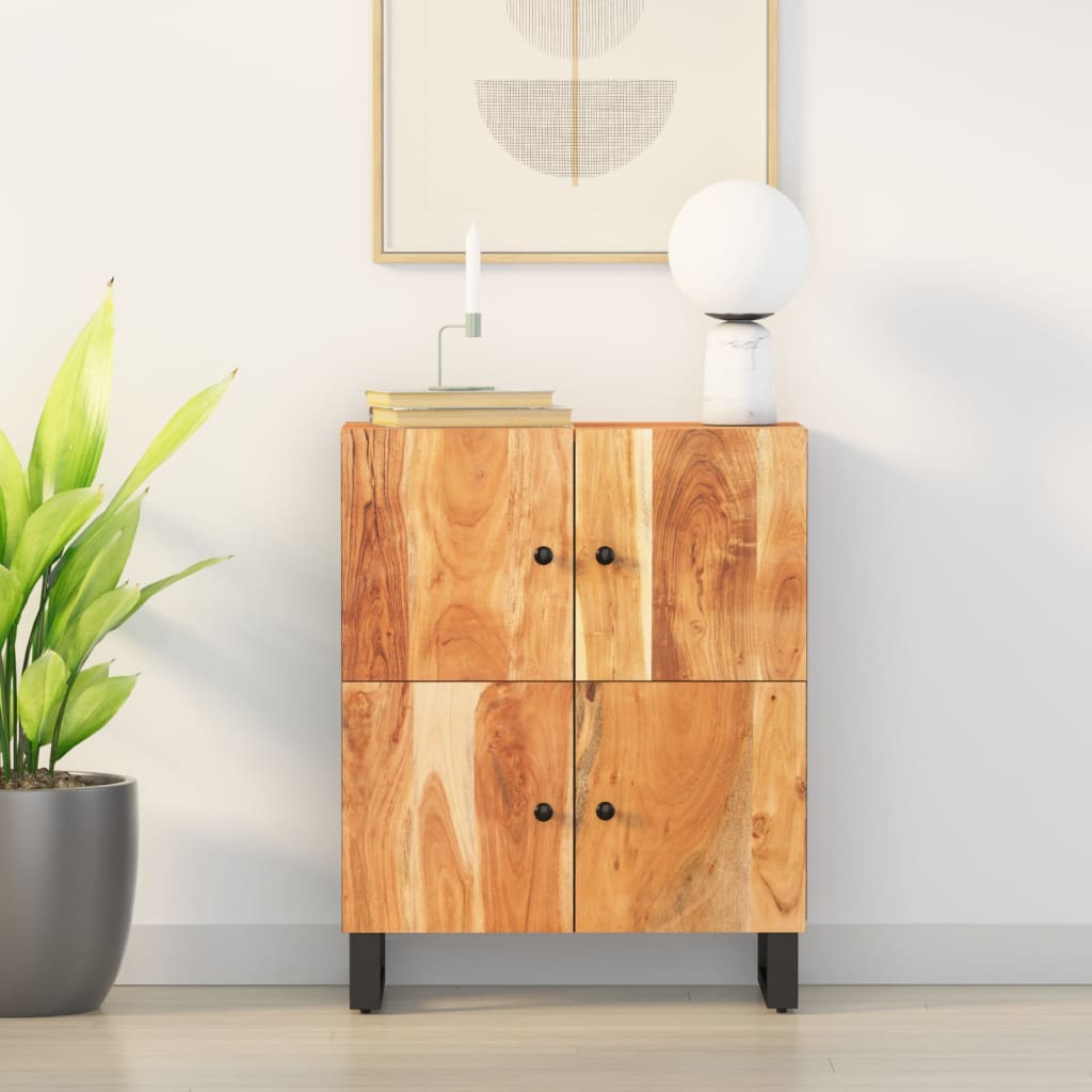 Sideboard With 4 Doors 60X33X75 Cm Solid Wood Mango