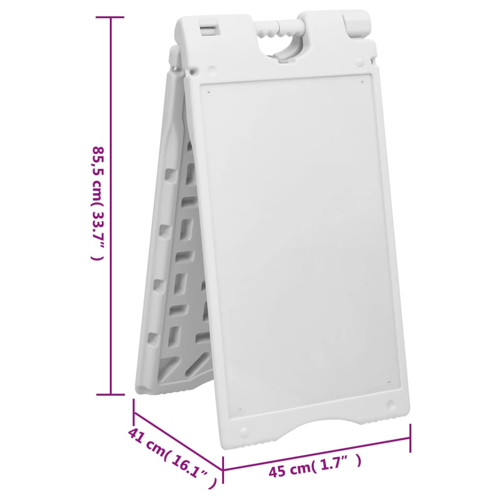 A-Frame Sidewalk Board 45X7X84.5 Cm Hdpe