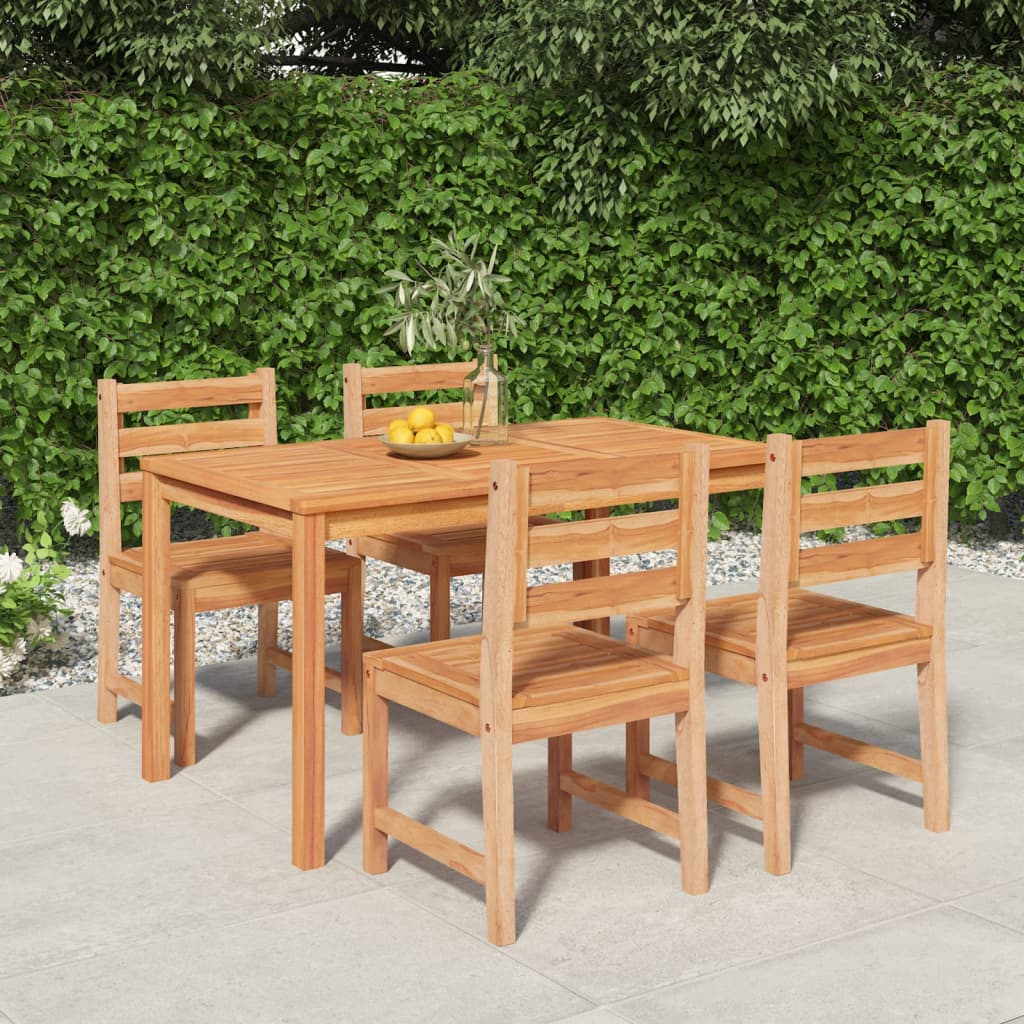 3 Piece Garden Dining Set Solid Wood Teak