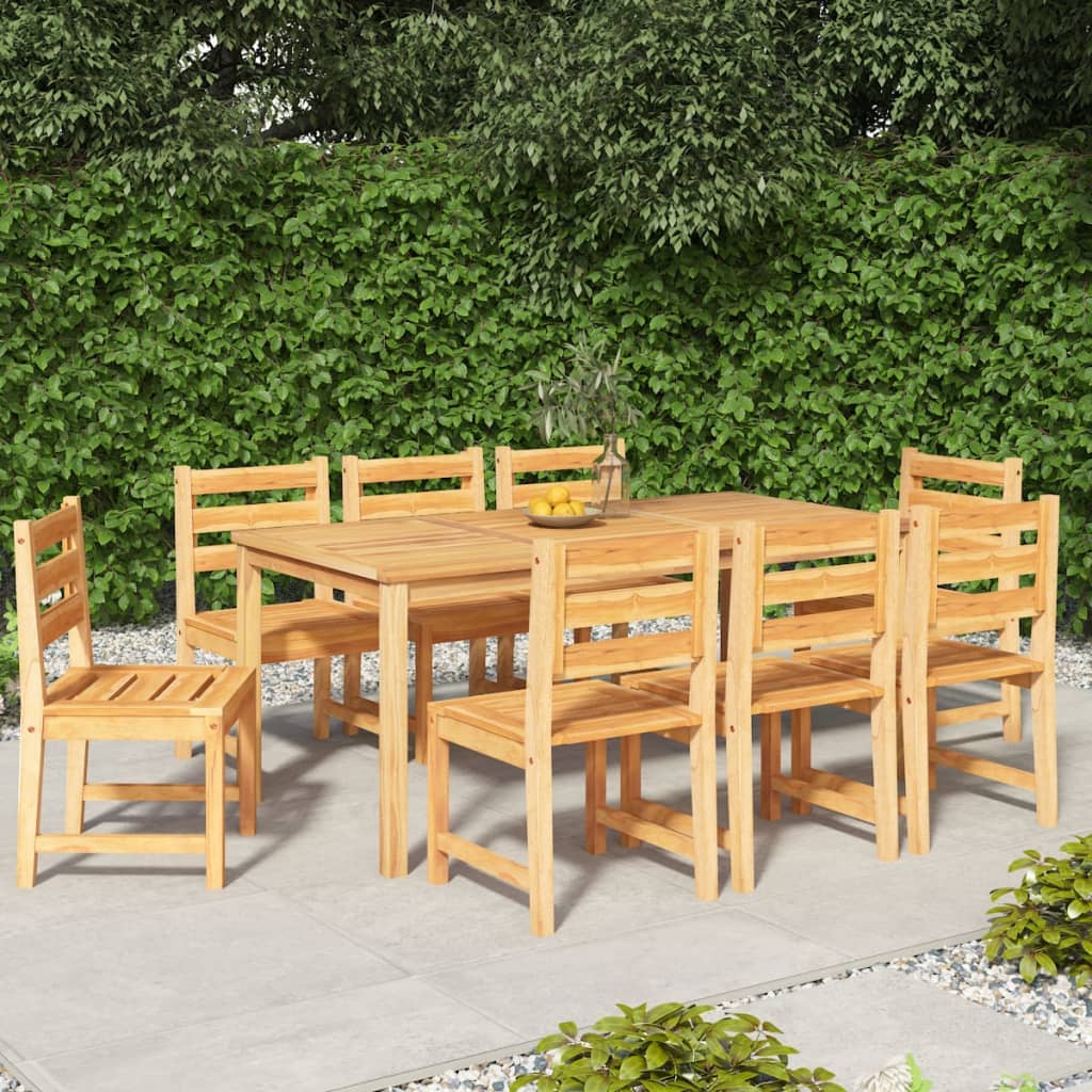 3 Piece Garden Dining Set Solid Wood Teak