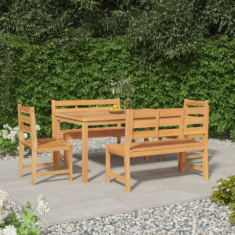 3 Piece Garden Dining Set Solid Wood Teak