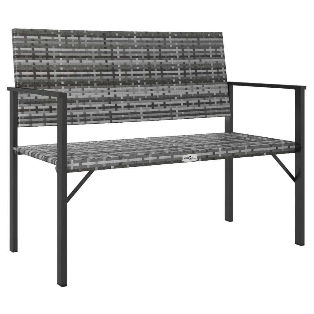 2-Seater Garden Bench Poly Rattan