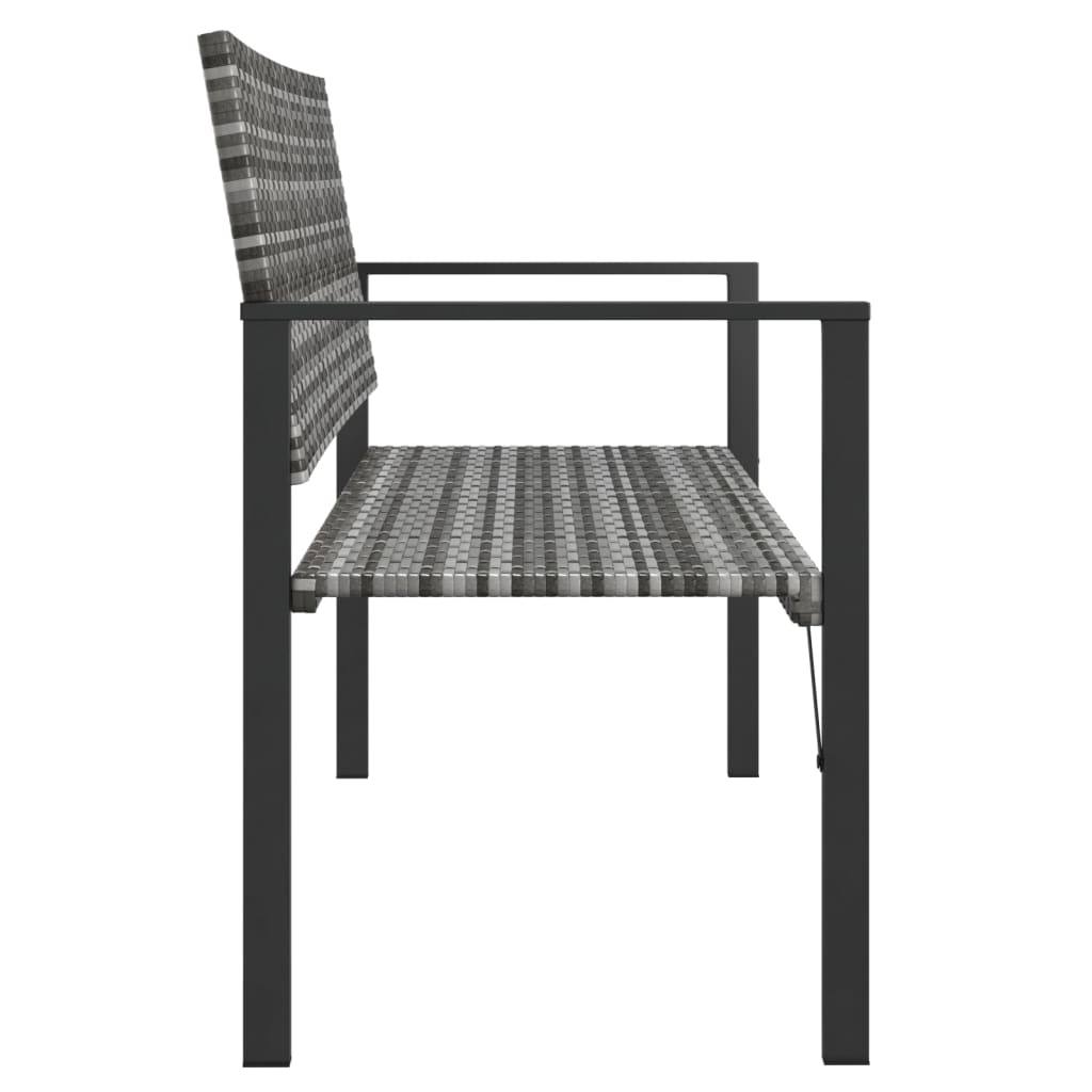 2-Seater Garden Bench Poly Rattan