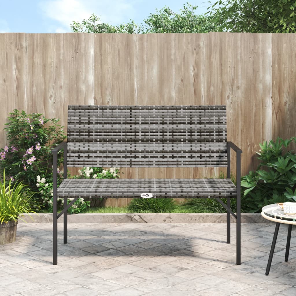 2-Seater Garden Bench Poly Rattan